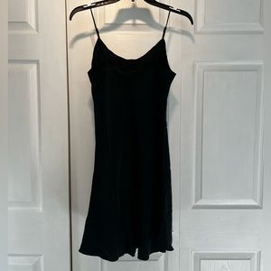 J. Crew Gwen cupro-blend mini slip dress, size 2, Black